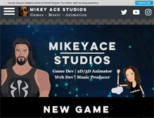 Tablet Screenshot of mikeyacestudios.com